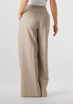 beige aaiko wijde broek nore buttons r pes 345