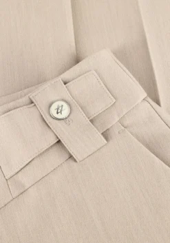 beige aaiko wijde broek nore buttons r pes 345