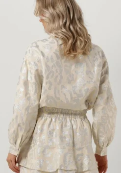 ALIX THE LABEL blouses ladies woven lurex animal blouse><noscript><img width=