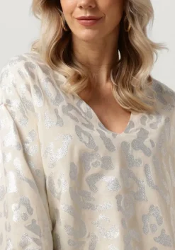 ALIX THE LABEL blouses ladies woven lurex animal blouse><noscript><img width=