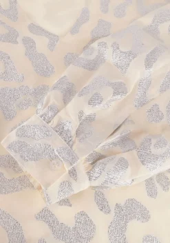 ALIX THE LABEL blouses ladies woven lurex animal blouse><noscript><img width=