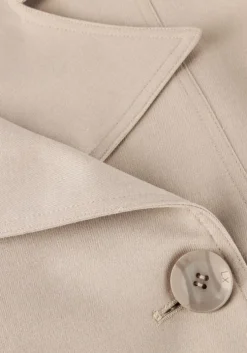 beige alix the label trenchcoats ladies woven trenchcoat