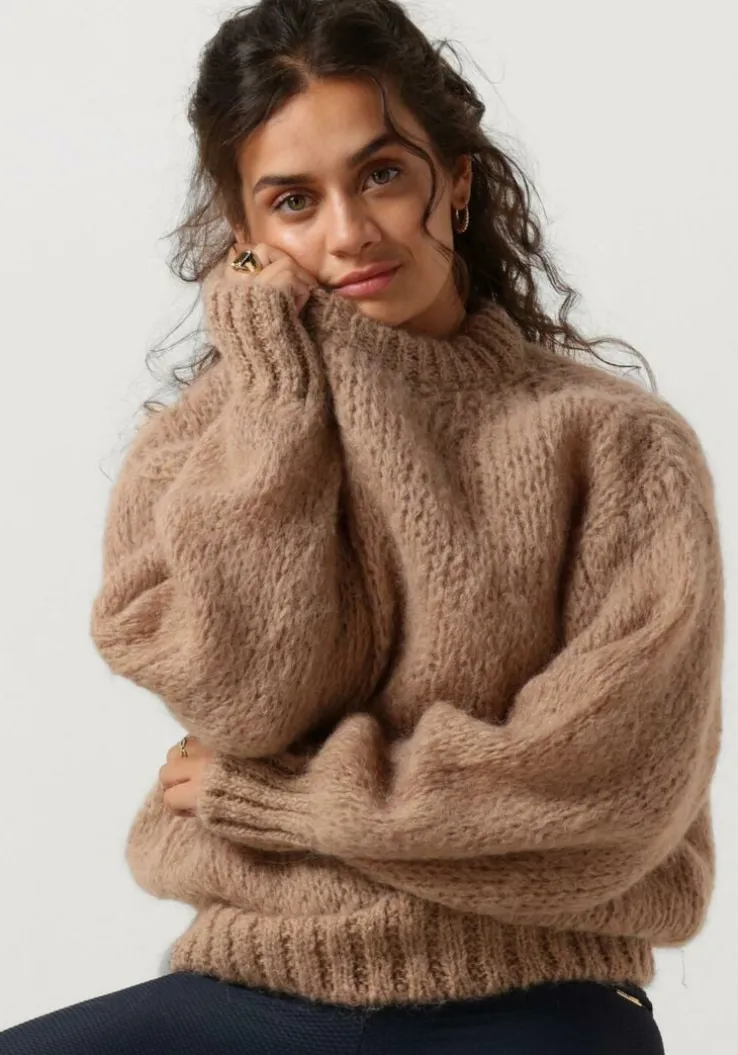 beige american dreams trui leonnie alpaca pullover