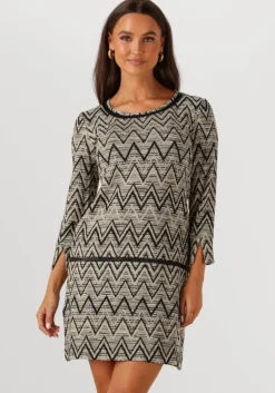 beige ana alcazar mini jurk a shaped dress