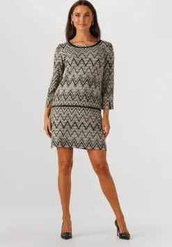 beige ana alcazar mini jurk a shaped dress