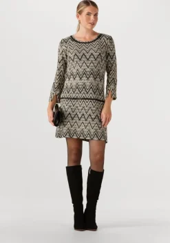 beige ana alcazar mini jurk a shaped dress