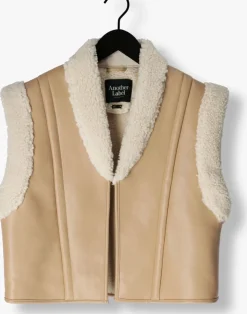 beige another label bodywarmer unni lammy vest
