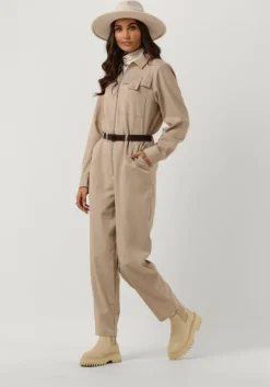 beige another label jumpsuit ashlyn jumpsuit l/s