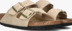 beige birkenstock slippers arizona dames