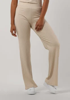 CALVIN KLEIN flared broek elongated rib pants>DAMES Co-Ord Sets|Broeken