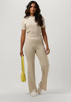 CALVIN KLEIN flared broek elongated rib pants>DAMES Co-Ord Sets|Broeken