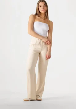 beige calvin klein pantalon ecovero relaxed straight pant