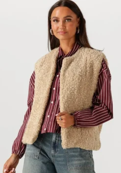 beige circle of trust gilet ariana gilet