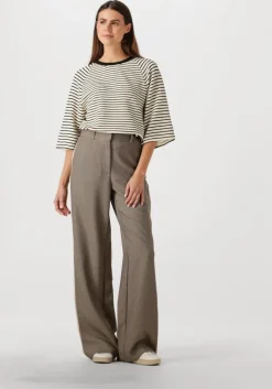 CO'COUTURE co'couture pantalon nanacc piping wide ll pant>DAMES Broeken