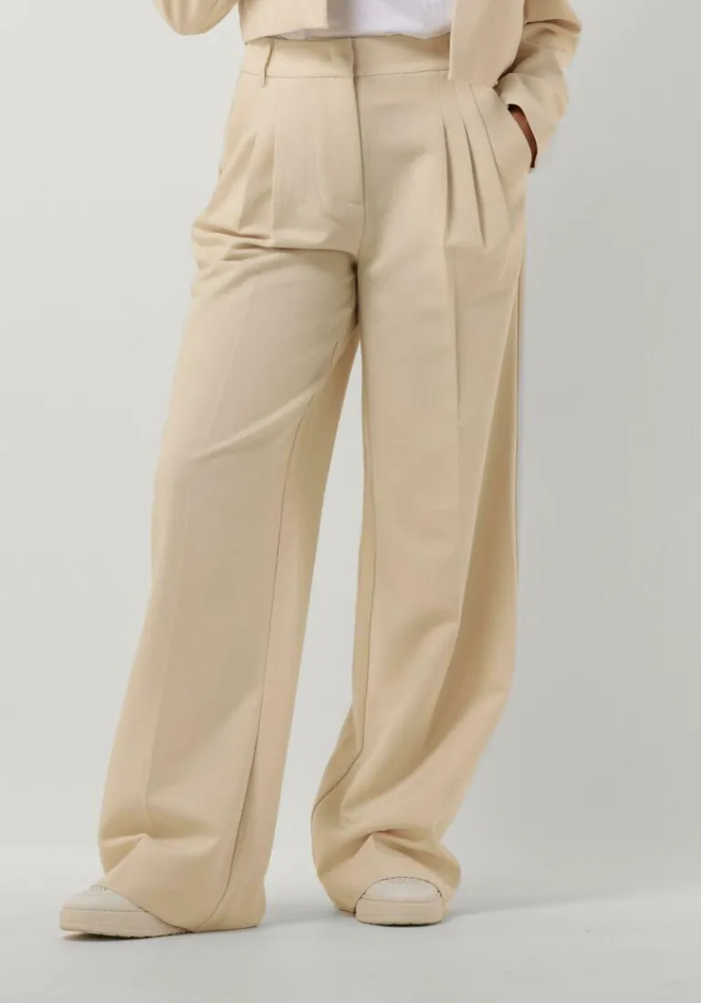 CO'COUTURE co'couture pantalon vola pleated long pant>DAMES Broeken