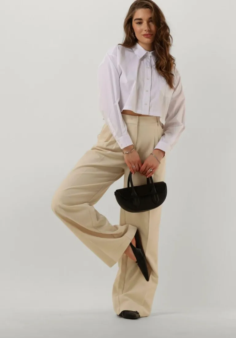 CO'COUTURE co'couture pantalon vola pleated long pant>DAMES Broeken