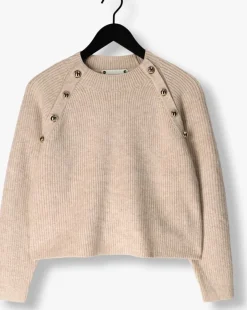 beige co'couture trui the row officer rib knit