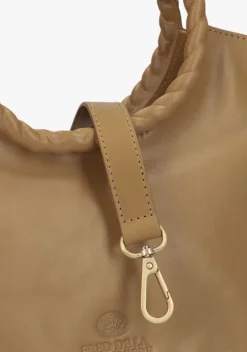 beige fred de la bretoniere handtas adonia handbag nappa leather