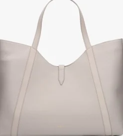 beige furla schoudertas goccia xl hobo