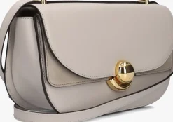 beige furla schoudertas sfera s shoulder bag