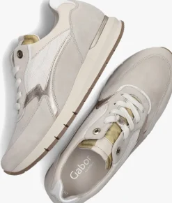 beige gabor lage sneakers 355