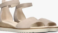 beige gabor sandalen met hak 780.2