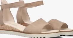 beige gabor sandalen met hak 780.2