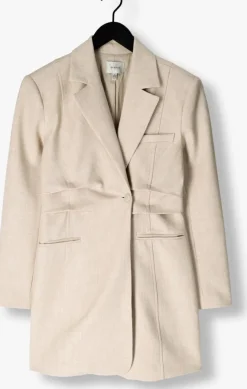 beige gestuz mini jurk gzdecy blazer dress