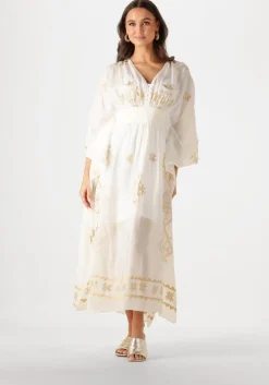 beige greek archaic kori maxi jurk 430511