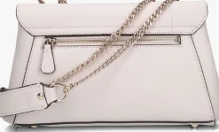 beige guess schoudertas silvye convertible xbody flap