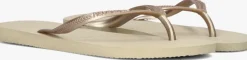 beige havaianas teenslippers slim dames