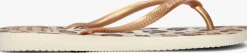 beige havaianas teenslippers slim animals
