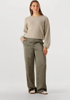 beige jansen amsterdam truien/vesten caily trui p 150 round neckline