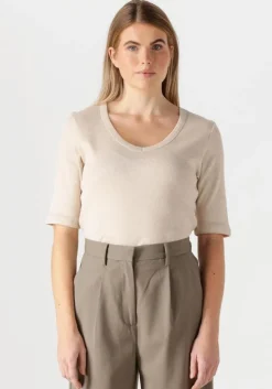 beige knit-ted top eden