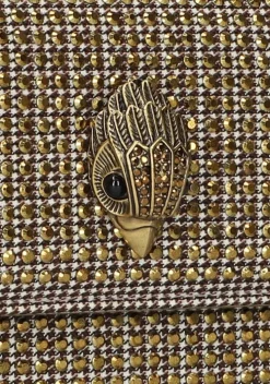 beige kurt geiger london schoudertas kensington chain wallet