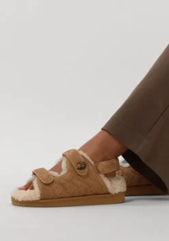 beige kurt geiger london pantoffels orson teddy