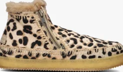 LAIDBACKLONDON vachtlaarzen setsu low crochet leopard>DAMES Laarzen