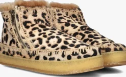 LAIDBACKLONDON vachtlaarzen setsu low crochet leopard>DAMES Laarzen