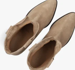 beige lina locchi enkellaarsjes 39445