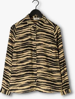 beige modström blouses becky print shirt