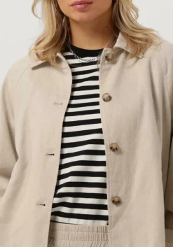 beige modström jack parkmd short jacket