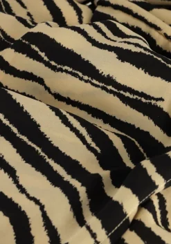 beige modström maxi jurk becky print dress