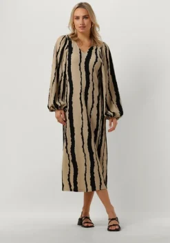 MODSTRÖM modström midi jurk harlandmd print dress>DAMES Jurken