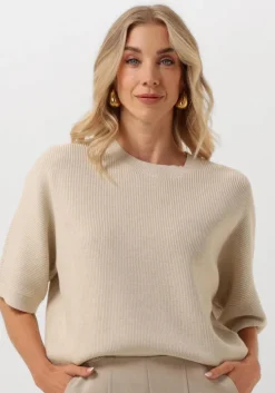 beige msch copenhagen trui mschamari rachelle 2/4 pullover