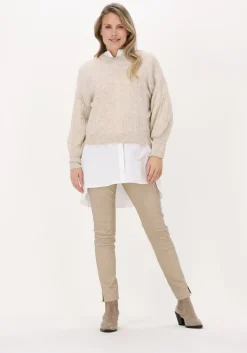 beige msch copenhagen trui cheanna alpaca rib pullover