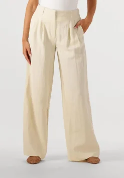beige msch copenhagen wijde broek mschblase edelmira pants