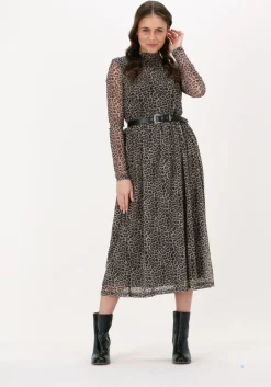 NA-KD midi jurk recycled ls mesh dress>DAMES Jurken