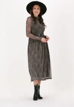 NA-KD midi jurk recycled ls mesh dress>DAMES Jurken