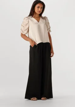 beige neo noir blouses elba heavy sateen blouse