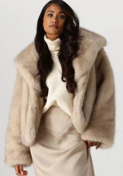 NEO NOIR faux fur jas stephanie faux fur jacket>DAMES Jassen